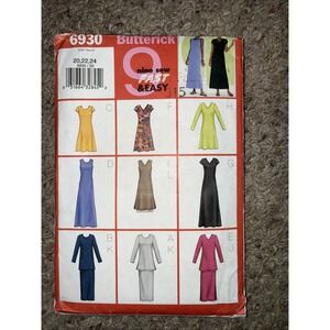 Simplicity Easy Sewing Pattern Dress Skirt Top Suit Set 6930 Womens‎ 20 22 24